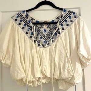 Cropped bubble Free people top